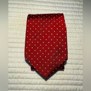 Brooks Brothers 346 Elegant Red Polka Dot Pure Silk Men’s Tie